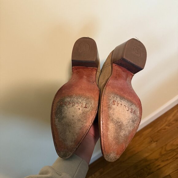 Tecovas The Abby Driftwood Suede LIKE NEW 10.5 - Picture 10 of 15